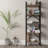 71" Tall Modern Industrial Etagere Bookcase 5-Tier Book Shelf Metal & Wood Open Shelf for Living Room, Office, or Bedroom