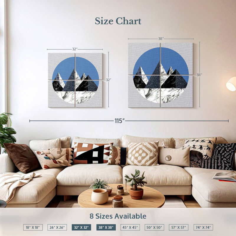 Alvord Basic Mountain, 38" H x 38" W