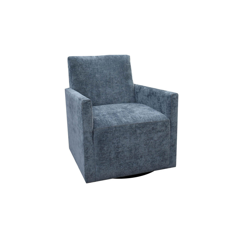 Fauteuil club Almena, Polyester chenille turquoise
