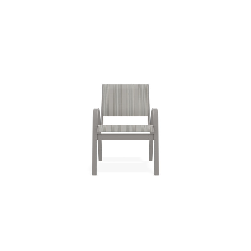Aruba II Outdoor Dining Chair, Harbor, Warm Gray