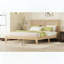 Grand lit en bois d'hévéa avec tête de lit en rotin et rangement sous le lit-1124558132