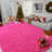 Shag Area Rugs for Living Room, 8x10 ft Soft Fluffy Rugs for Bedroom, Nursery, Kids Room Home Decor, Rose Red-1153120136