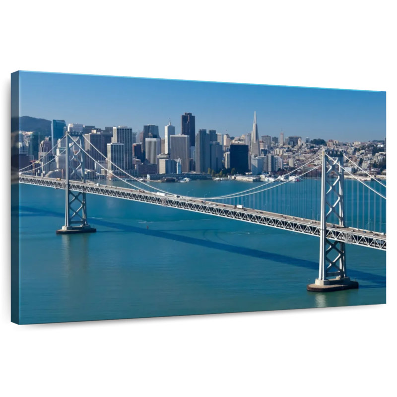Vue de Lilie San Francisco Bay Bridge, H 8 po x l 12 po