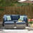 Joette 5 - Person Patio Conversation Set with Cushions-876764318