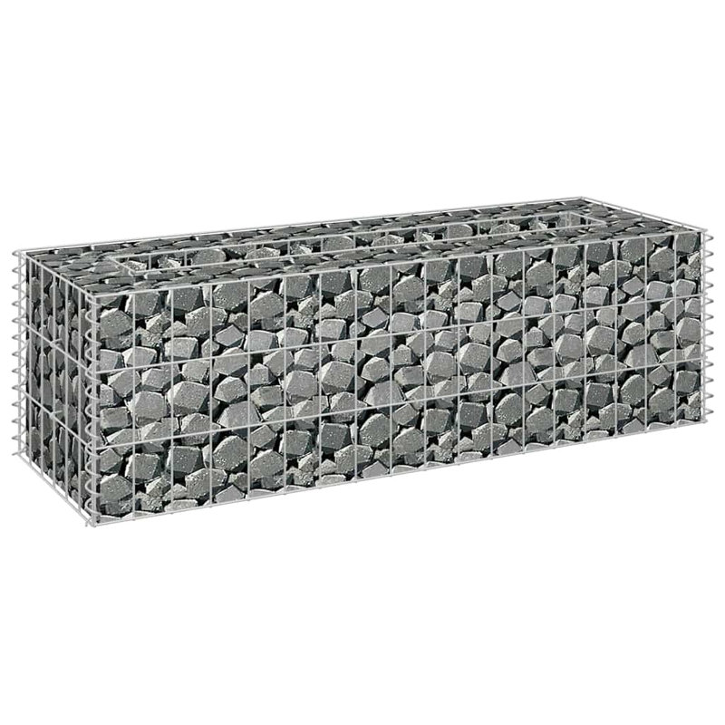Jardinière surélevée Gabion, H 11,8 po x l 35,4 po x P 11,8 po