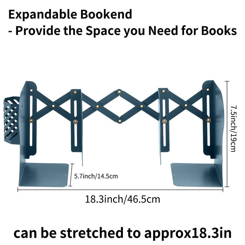 Metal Bookend, Blue