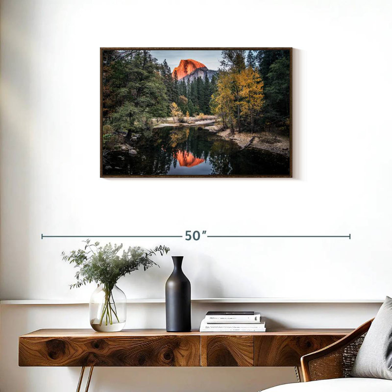 Yosemite Glassy Creek, Cadre flottant noyer, 31 po x 21 po