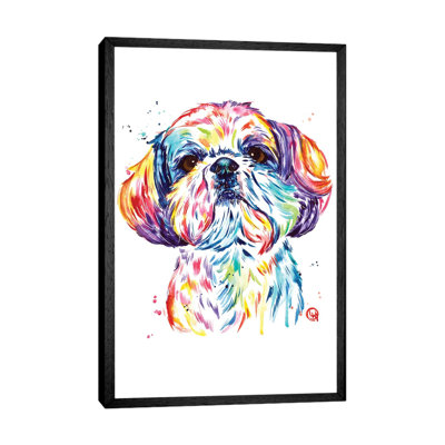 Kiki The Shih Tzu by Lisa Whitehouse - Print on Canvas