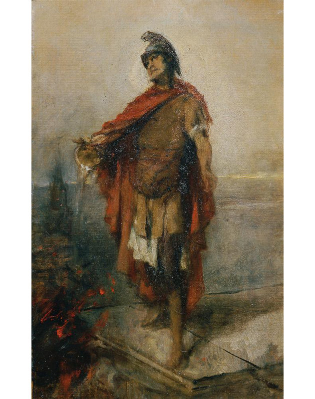 «St. Florian» par Johann Till The Younger - Art mural sur toile tendue avec châssis, H 48 po x l 33 po
