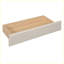 Lit de jour moderne rembourré avec tiroirs, tablettes, armoires rabattables et table d'appoint (beige)-1933738218