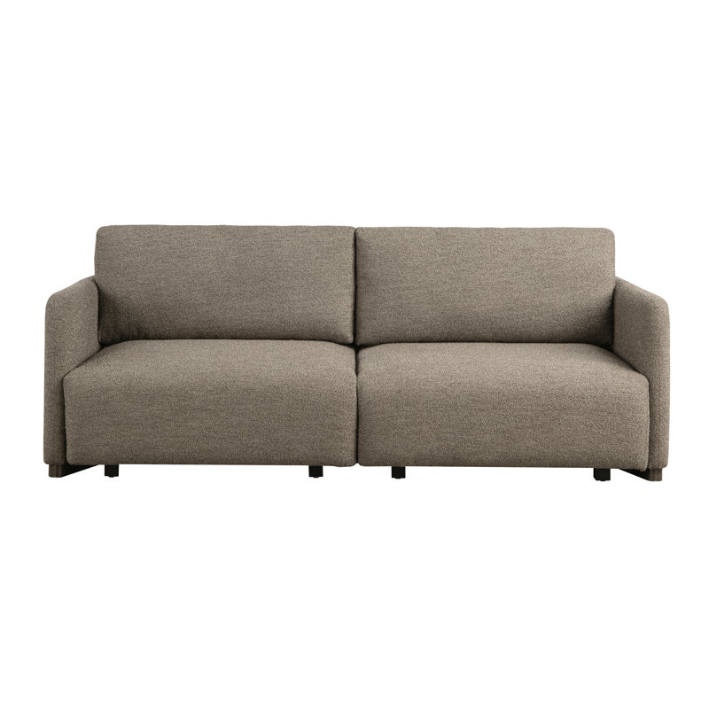 Serta Durango 86" Upholstered Queen Size Convertible Sleeper Sofa, Brown