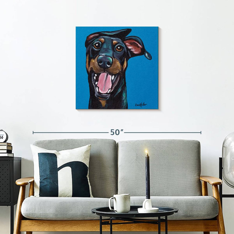Crowle Doberman, 24" H x 24" W