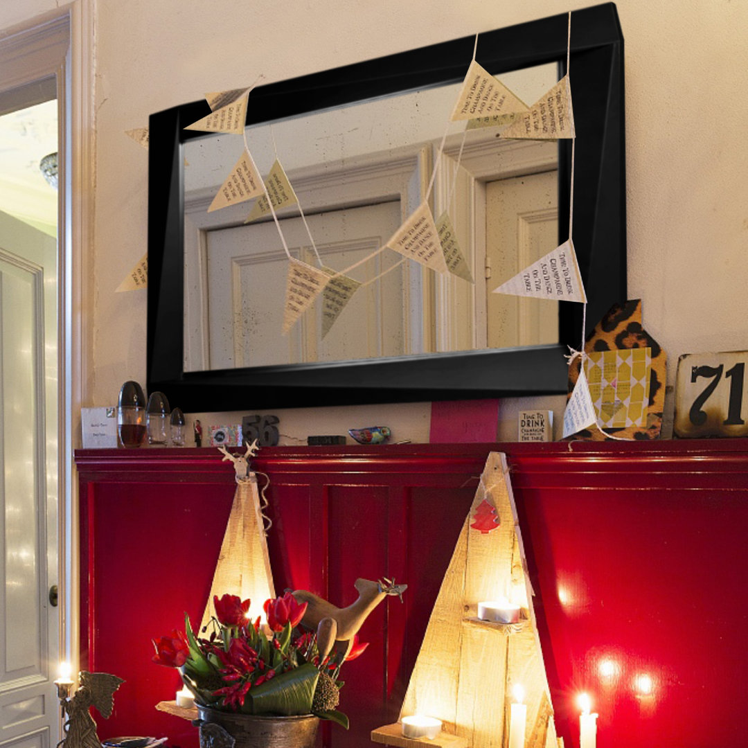 Radbourne Flat Wall Mirror Millwood Pines 