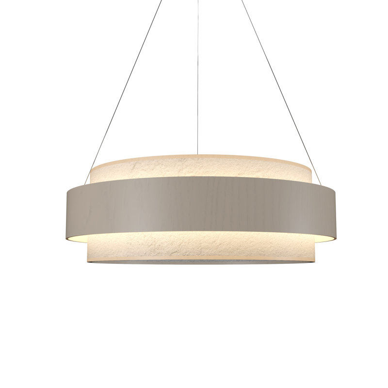 Pendant Accord Petra, 7.87" H x 23.62" W x 23.62" D, Organic Cappuccino