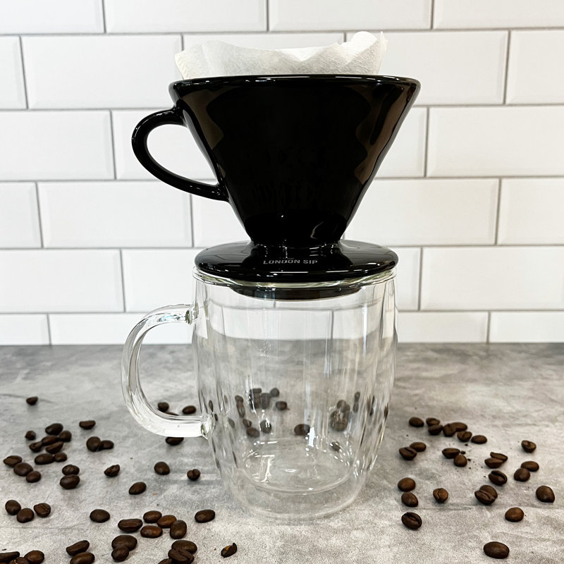 London Sip Ceramic Coffee Maker, 16 oz.