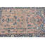 Tapis turc Oushak tissé à la main: exquis tapis rose en laine rétro, parfait pour les cadeaux