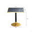 Table bistro de 31,5 pouces avec plateau en faux marbre Squard Modern-129204643