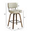 Swivel Upholstered Counter Stool With Wood Frame-114223065-114223069