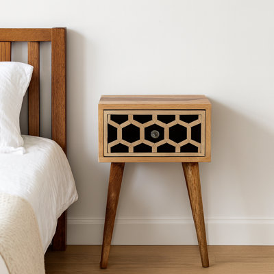 Chadly Solid Wood Nightstand by Millwood Pines