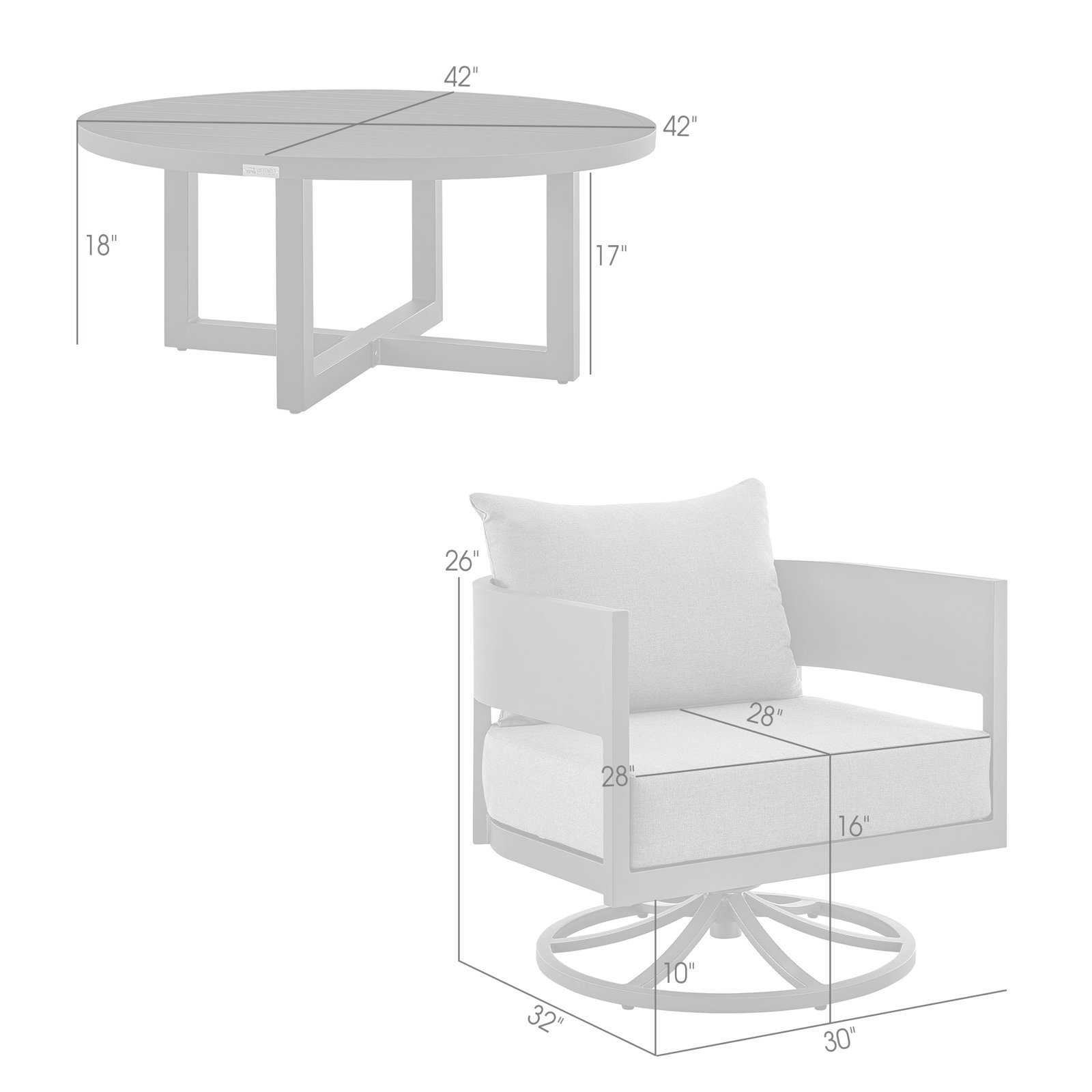 Elza 2-Person Patio Seating Group