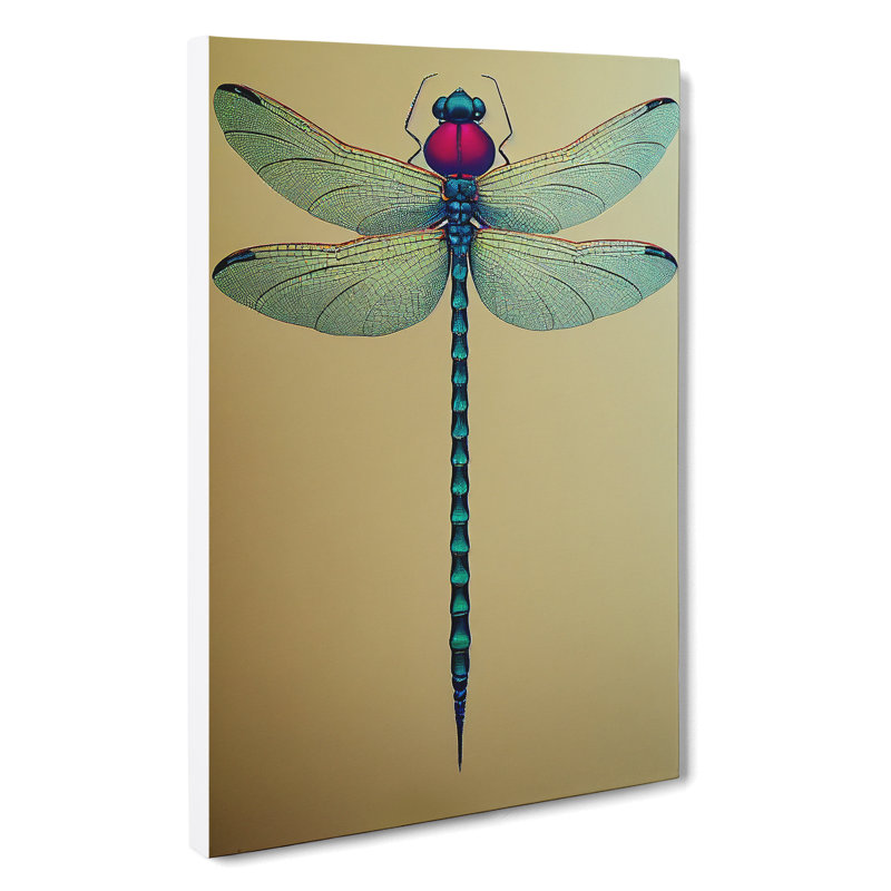 Unforgettable Dragonfly - Print, No Matte, Wrapped Canvas, 50cm H x 35cm W x 3cm D