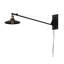 Applique murale 1 lumière noire Mordecai Modern