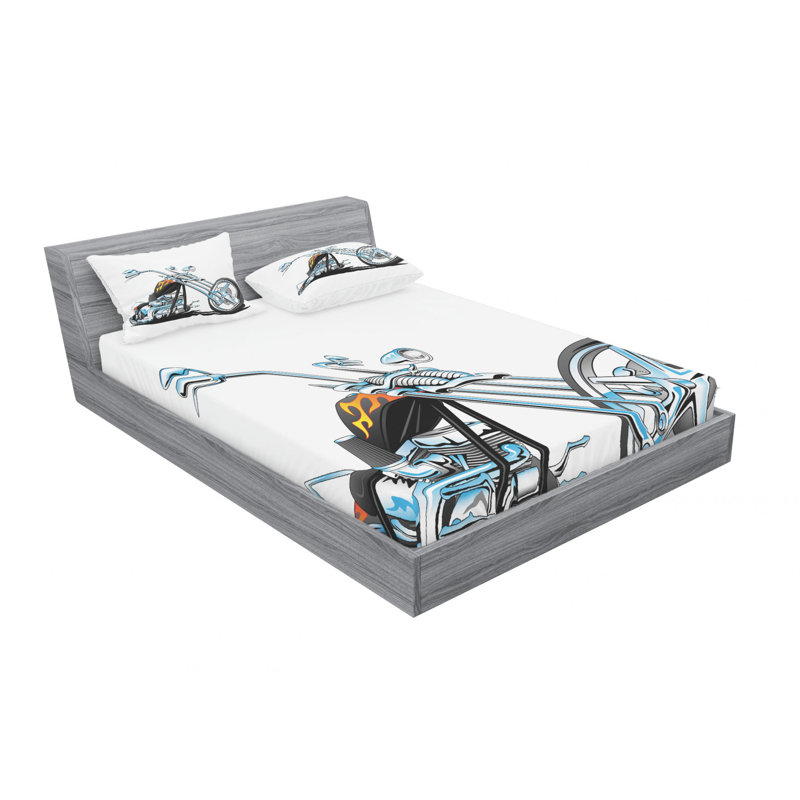 Microfiber Sheet Set, Full Sheet Set with Fitted Sheet