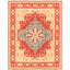 Tapis unique en laine noué à la main 11 pi 9 po x 15 pi 7 po nouvel âge Aryana - rouge / beige / bleu