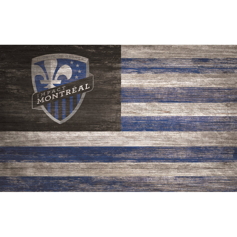 Décoration murale drapeau vieilli, Montreal Impact