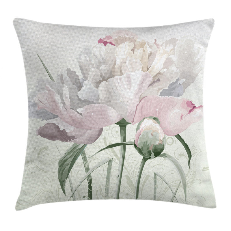 Arnwith Flower Rose Tulip Abstract Outdoor Cushion Cover, 50cm H x 50cm W x 0.5cm D