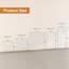 Plateau de table de remplacement en verre trempé transparent 24 pouces
