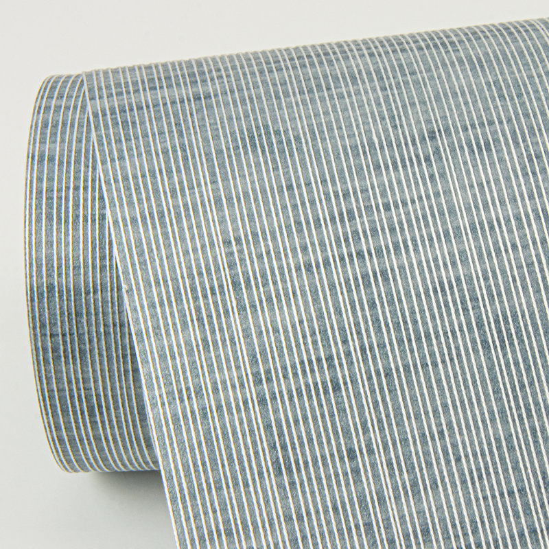 Loom Striped Wallpaper Roll, Blue