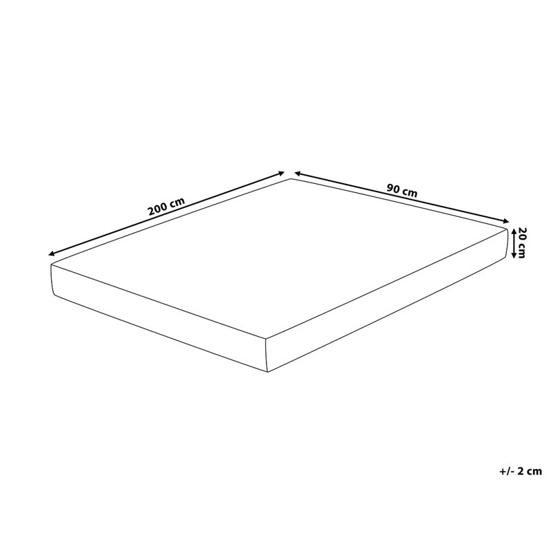Symple Stuff Mattress, 90cm W x 200cm L