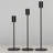 Elegant Taper Candle Holders Set Of 3, Metal Candlesticks For Wedding, Dining, And Party Decor, Fits 3/4 Inch Candles-313342447-313342442-313342441