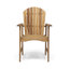 Ensemble de 2 chaises de salle à manger d'extérieur résistantes aux intempéries en bois d'acacia Adirondack-1466566985