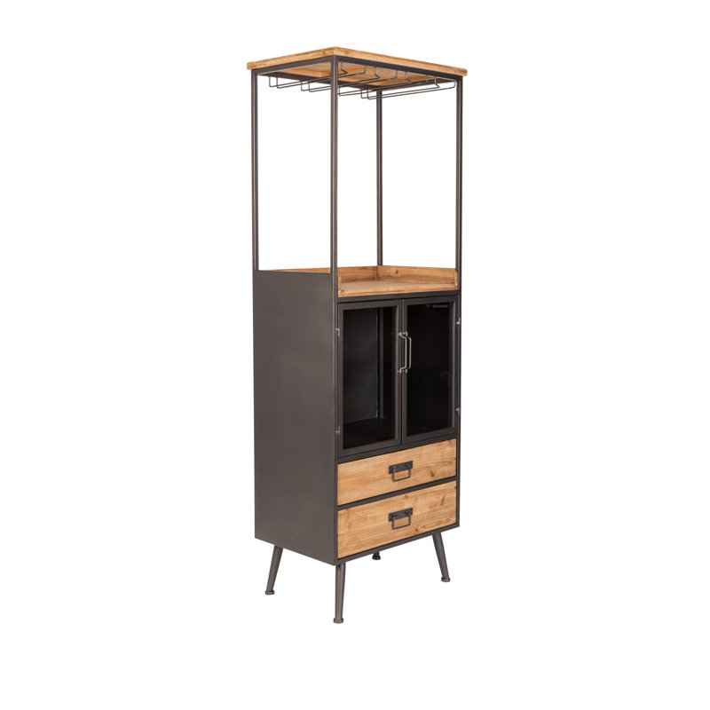 Damian Solid Wood China Cabinet