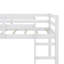Lit mezzanine simple surélevé avec échelle-2028300182