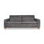 Ingelbert 2.5 Seater Sofa, Explorer Sanded Charcoal in Top Grain Full Leather