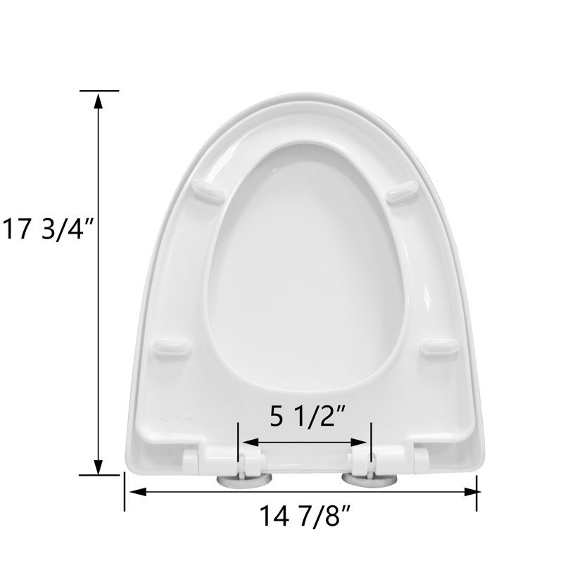 Quick-Release Slow-Close Elongated Toilet Seat