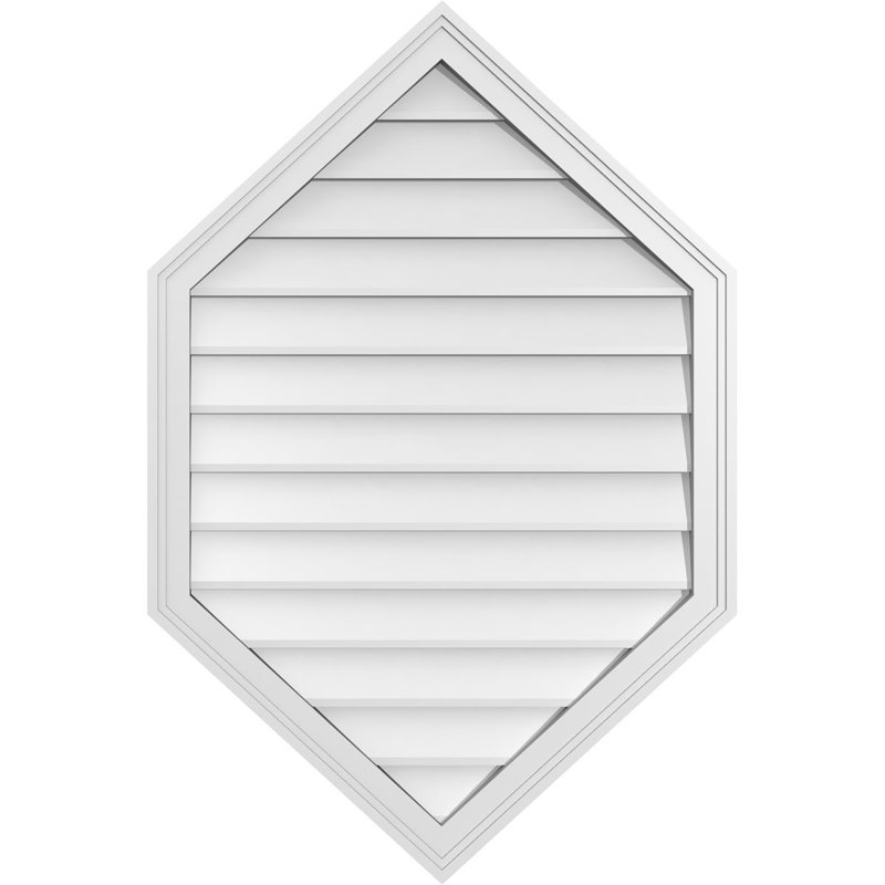 Ventilé vertical à pignon vertical 11/12 po, H 42 po x l 28 po x P 1,5 po