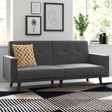 Zipcode Design™ Geraldton Twin 76'' Upholstered Cushion Back