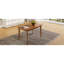 Table de salle à manger rectangulaire en bois massif de 47 pouces de style Mid-Century de ton brun, pouvant accueillir 4 personnes, idéale pour les dîners intimes. Cuisine de 47,3 po x 29,6 po x 29,1 po, finition simple à assembler