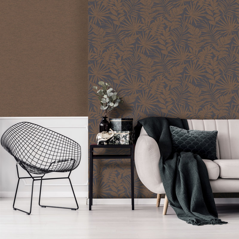 Superfresco Easy Dark Grey Uni Fenne 10m x 52cm Matt Wallpaper Roll, Brown