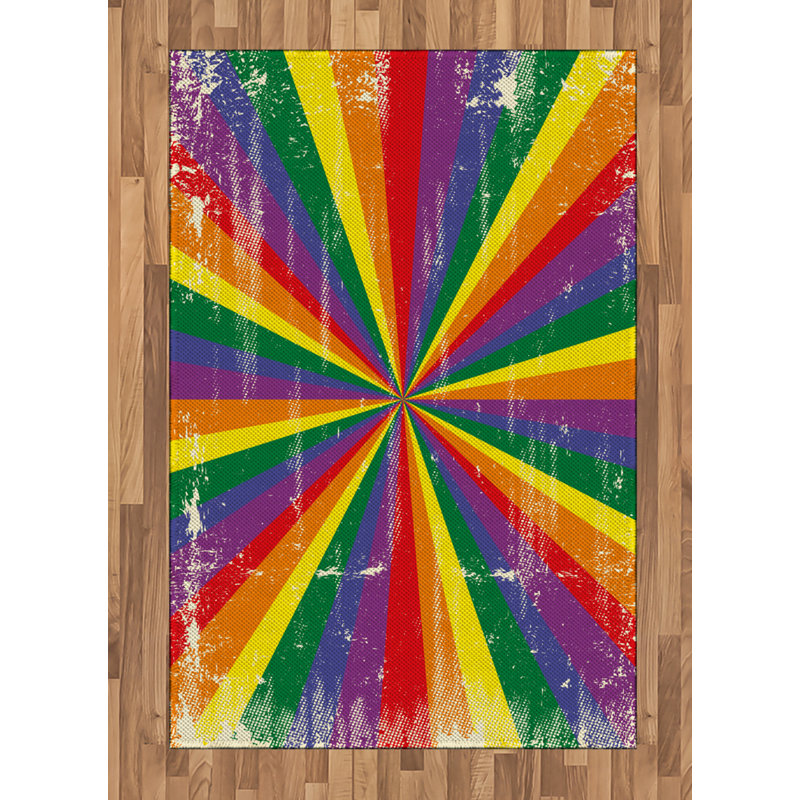 Tapis décoratif Pride, Rectangle— 4 pi x 5 pi 8 po