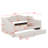 Twin XL Size Daybed With LED Belt And 2 Drawers-2087312604