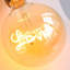 Sickler 4W LED Globe Light Bulb Amber