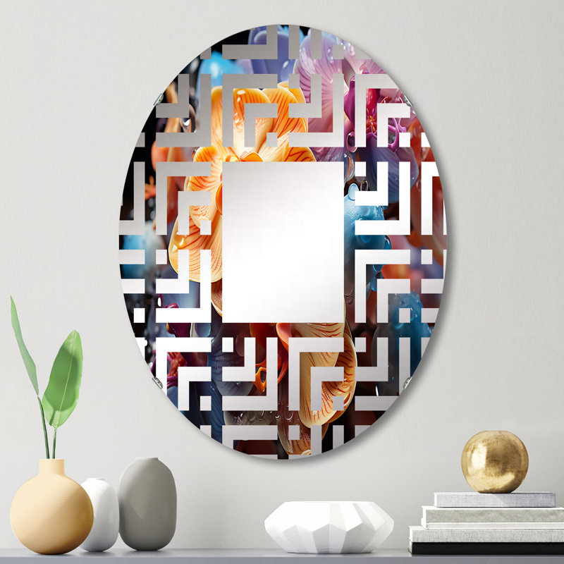 Miroir mural oval, 29,5 po x 19,6 po