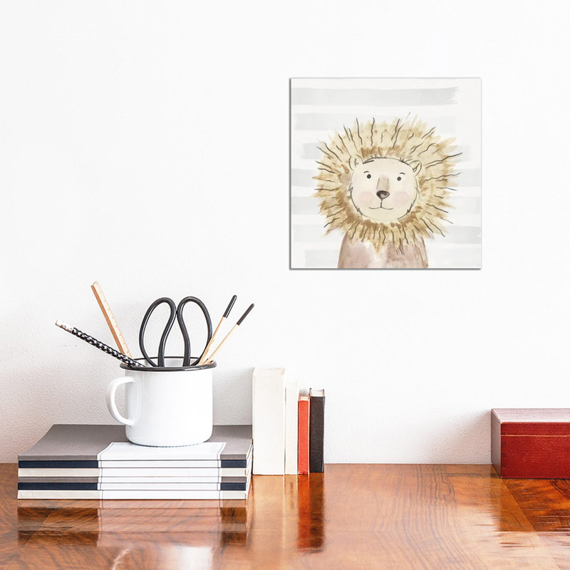 Little Lion I by PI Juvenile - Wrapped Canvas Print, 30.48 cm H x 30.48 cm W
