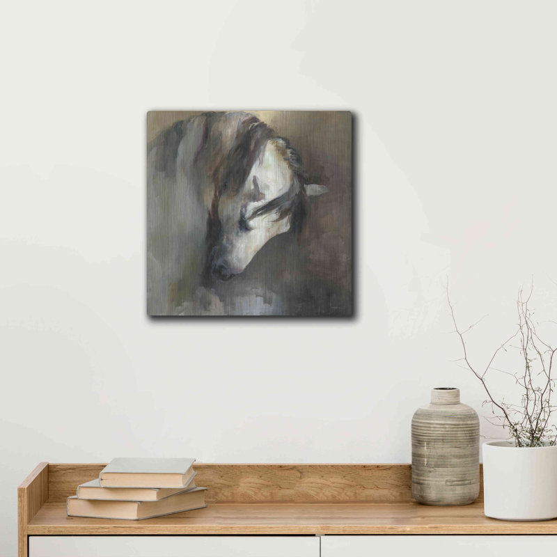  «Cheval classique» par Marilyn Hageman, art mural en métal, 36 po x 36 po, H 12 po x l 12 po