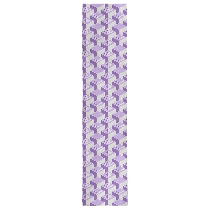 Chemin de table Classic Skyscrapers, 16 po x 90 po, Mauve